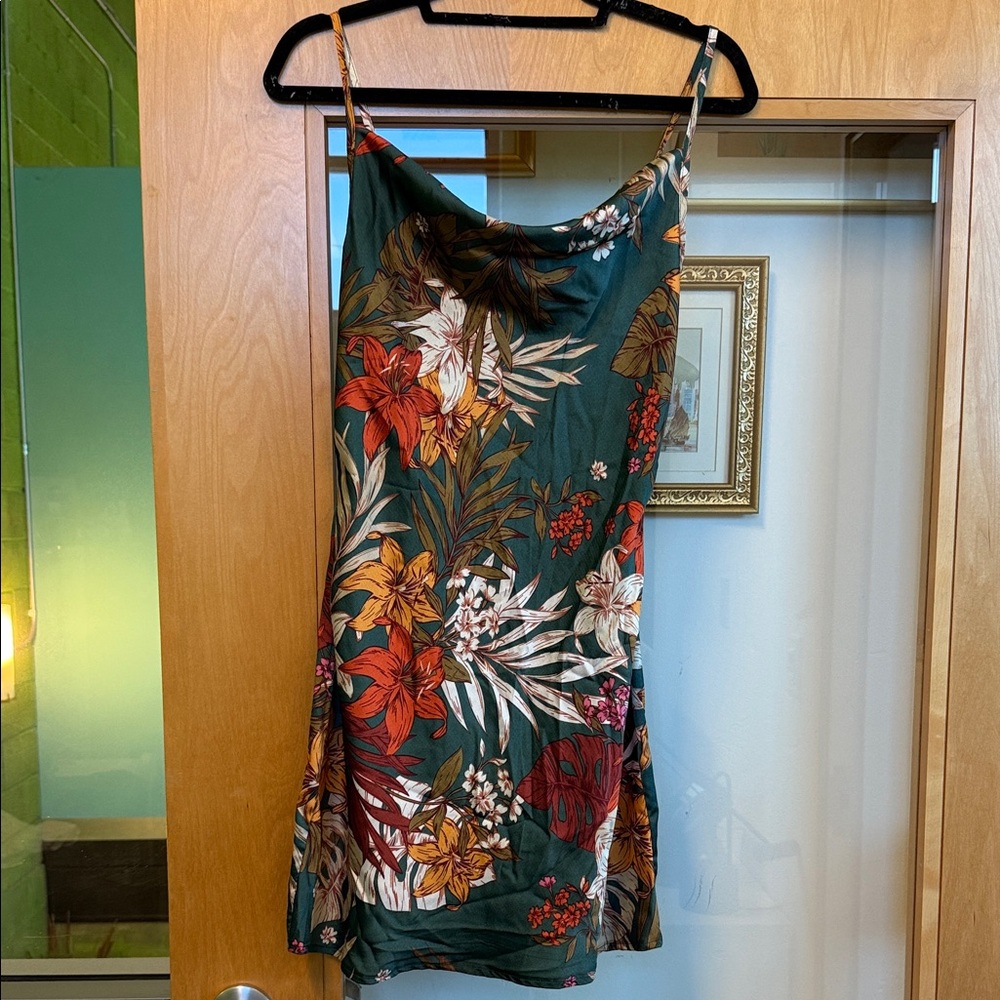 Floral Slip Dress with Spaghetti Straps